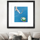 Killing time on facebook by gunberk gulderen on GIANT ART - blue digital painting