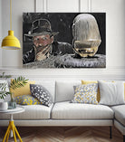 Indiana Jones Surprised Mistery Damned Hidden Treasur by Luis Lonn on GIANT ART - black cartooning