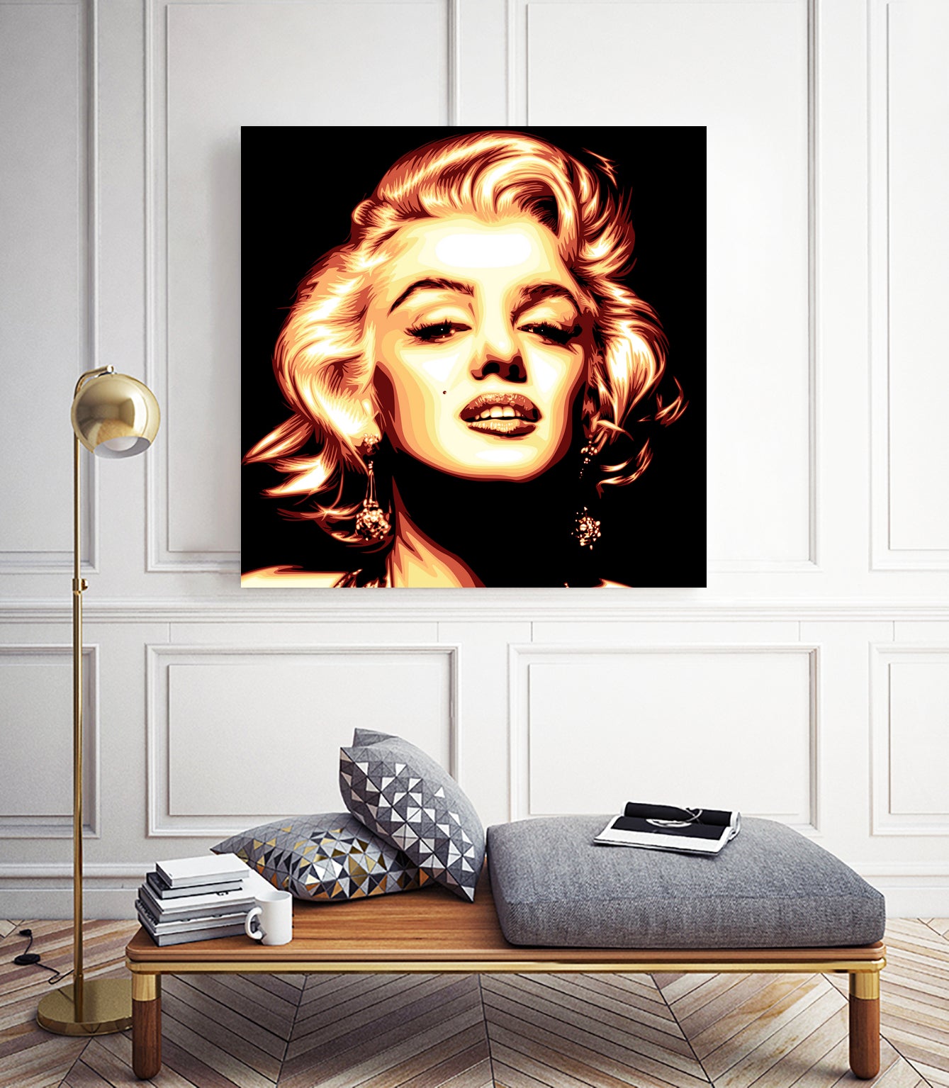 Marilyn Monroe by Harun Elibol on GIANT ART - white vector illustration