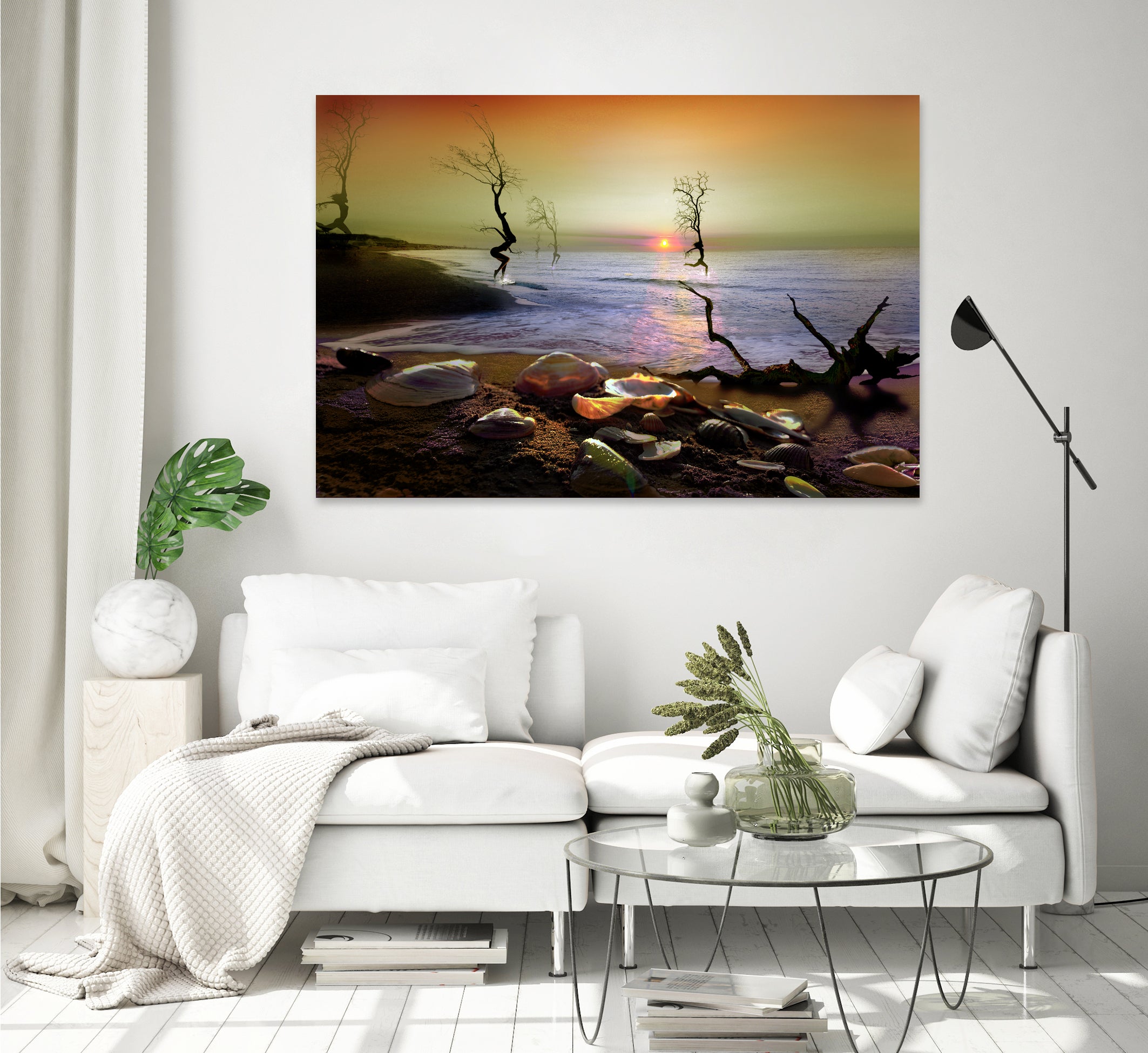 Sunset Run II by Igor Zenin on GIANT ART - blue digital painting