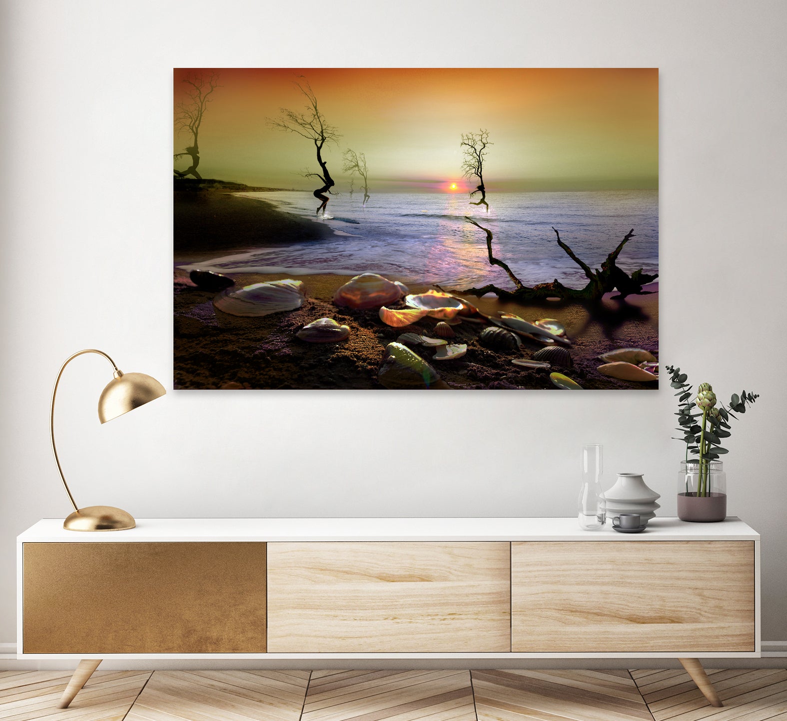 Sunset Run II by Igor Zenin on GIANT ART - blue digital painting