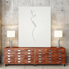 One Line nude by Christophe Louis on GIANT ART - brown digital drawing