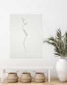 One Line nude by Christophe Louis on GIANT ART - brown digital drawing