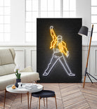 Freddy Mercury by Octavian Mihai Mielu on GIANT ART - yellow 3d art