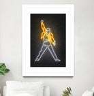 Freddy Mercury by Octavian Mihai Mielu on GIANT ART - yellow 3d art