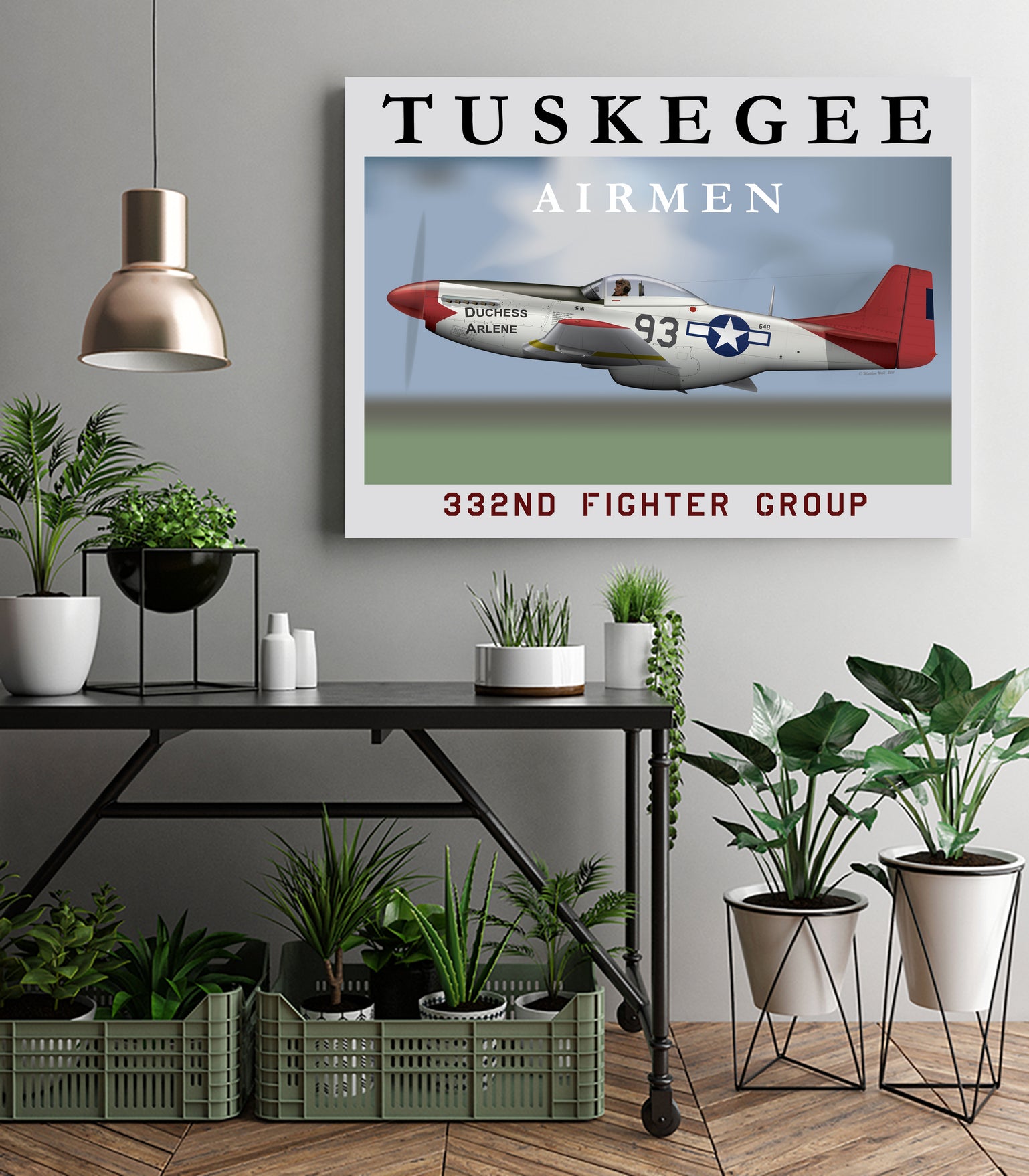Duchess Arlene Of The Tuskegee Airmen by Matthew Webb on GIANT ART - gray digital drawing