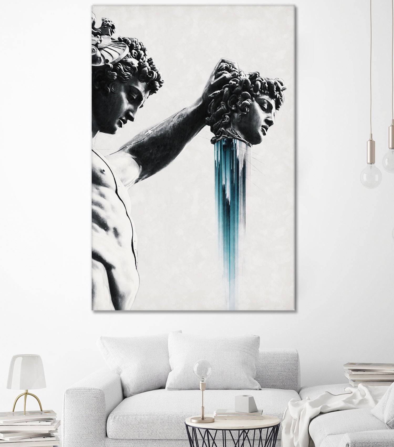 Perseus and Medusa by Menelaos Trompoukis on GIANT ART - gray digital painting