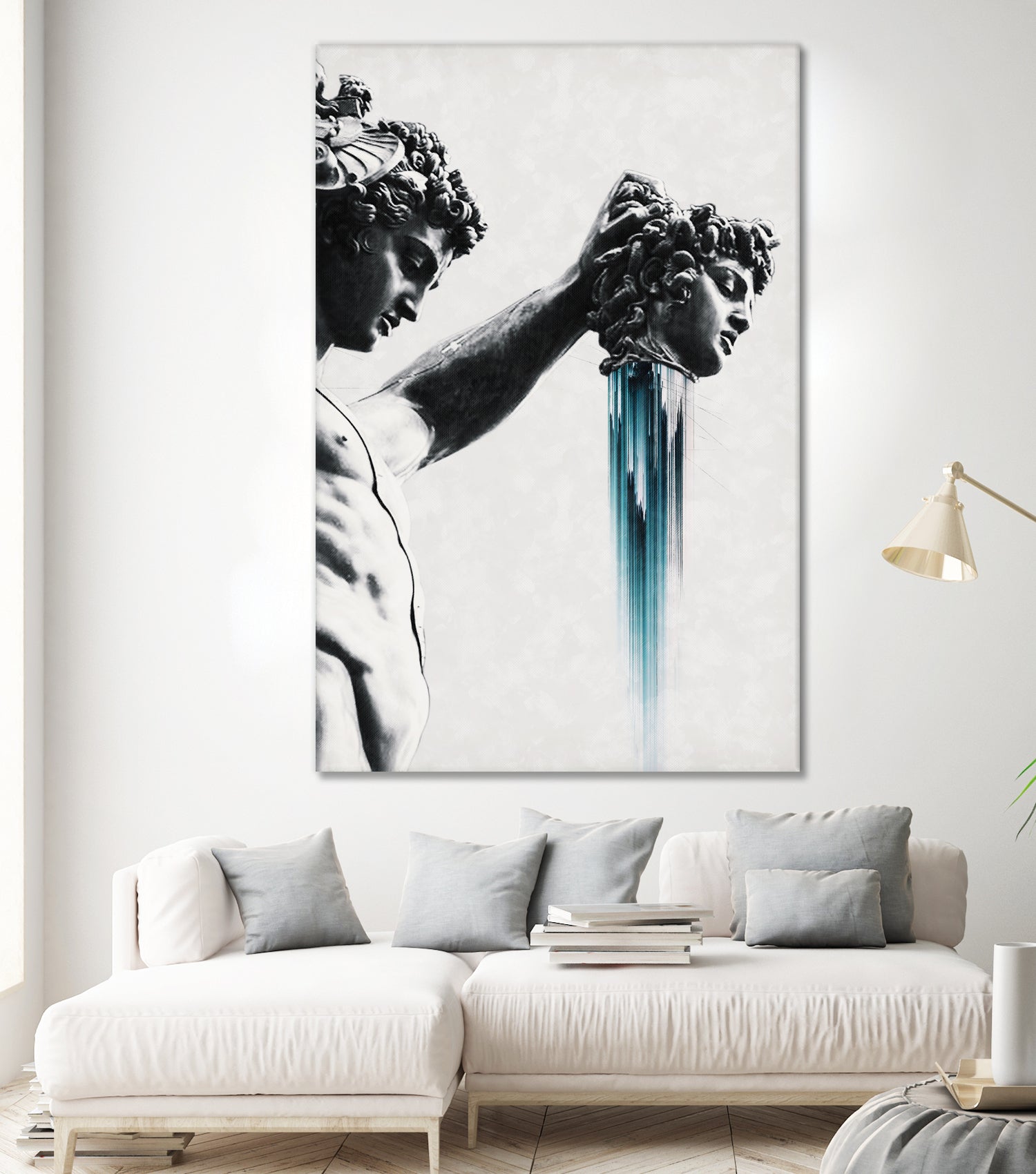 Perseus and Medusa by Menelaos Trompoukis on GIANT ART - gray digital painting