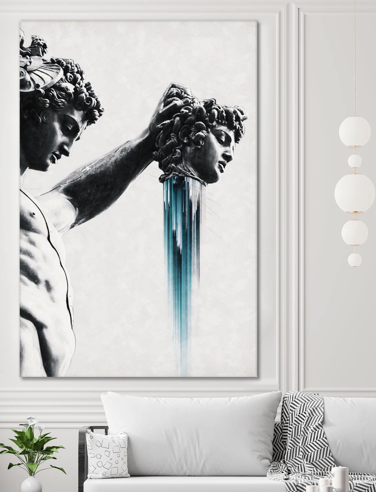 Perseus and Medusa by Menelaos Trompoukis on GIANT ART - gray digital painting