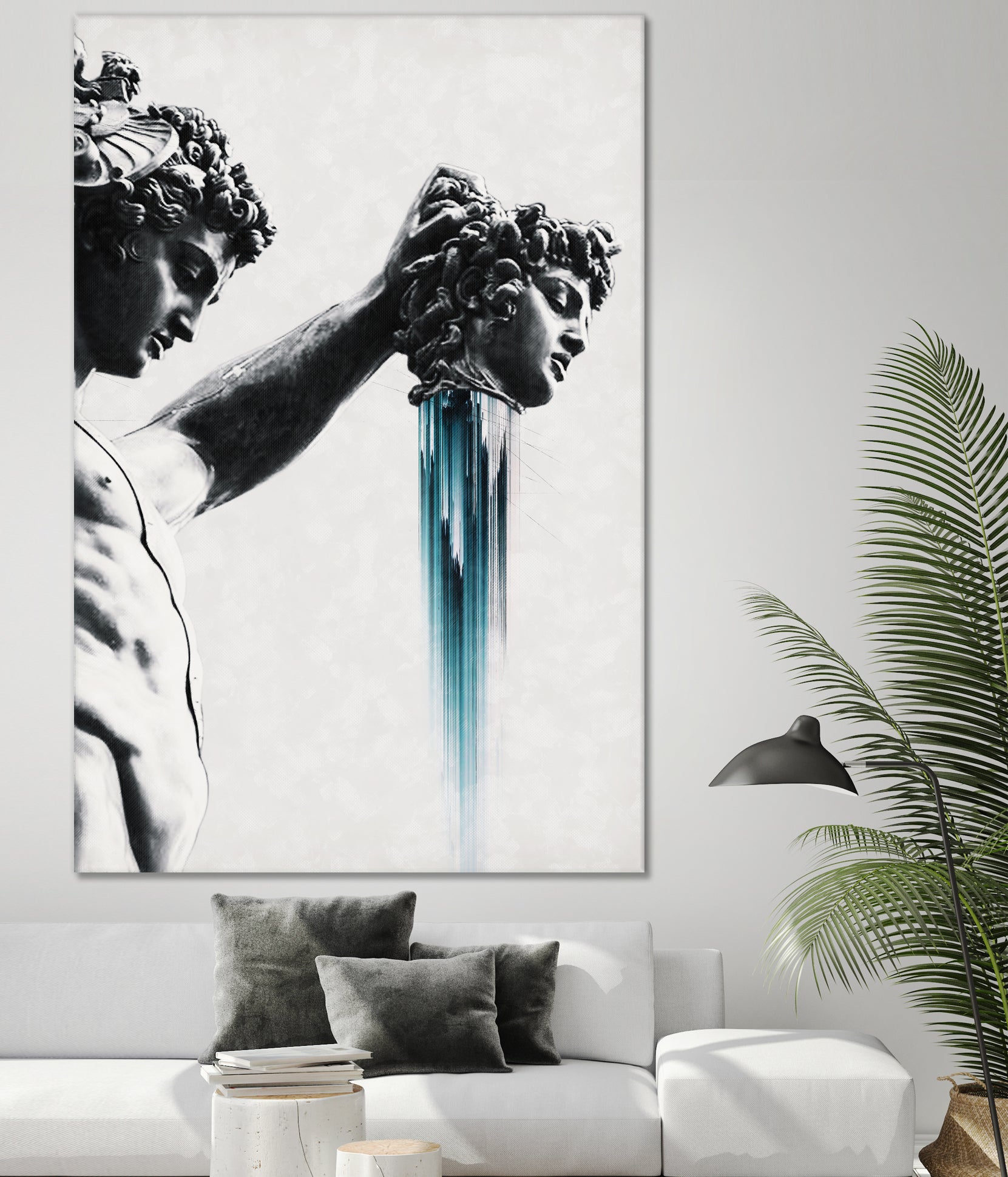 Perseus and Medusa by Menelaos Trompoukis on GIANT ART - gray digital painting