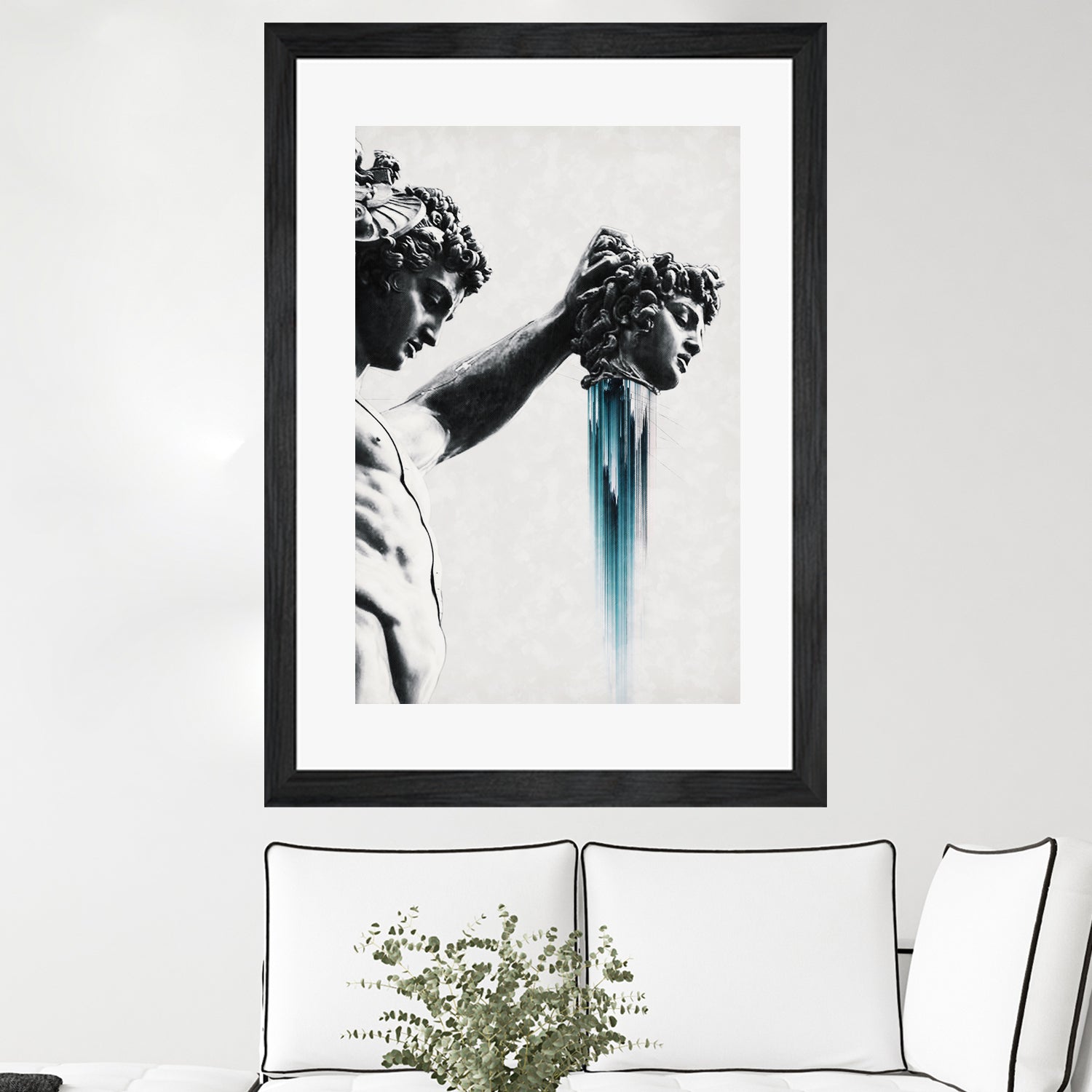 Perseus and Medusa by Menelaos Trompoukis on GIANT ART - gray digital painting