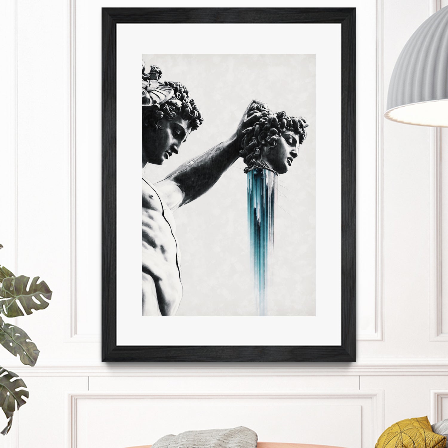 Perseus and Medusa by Menelaos Trompoukis on GIANT ART - gray digital painting
