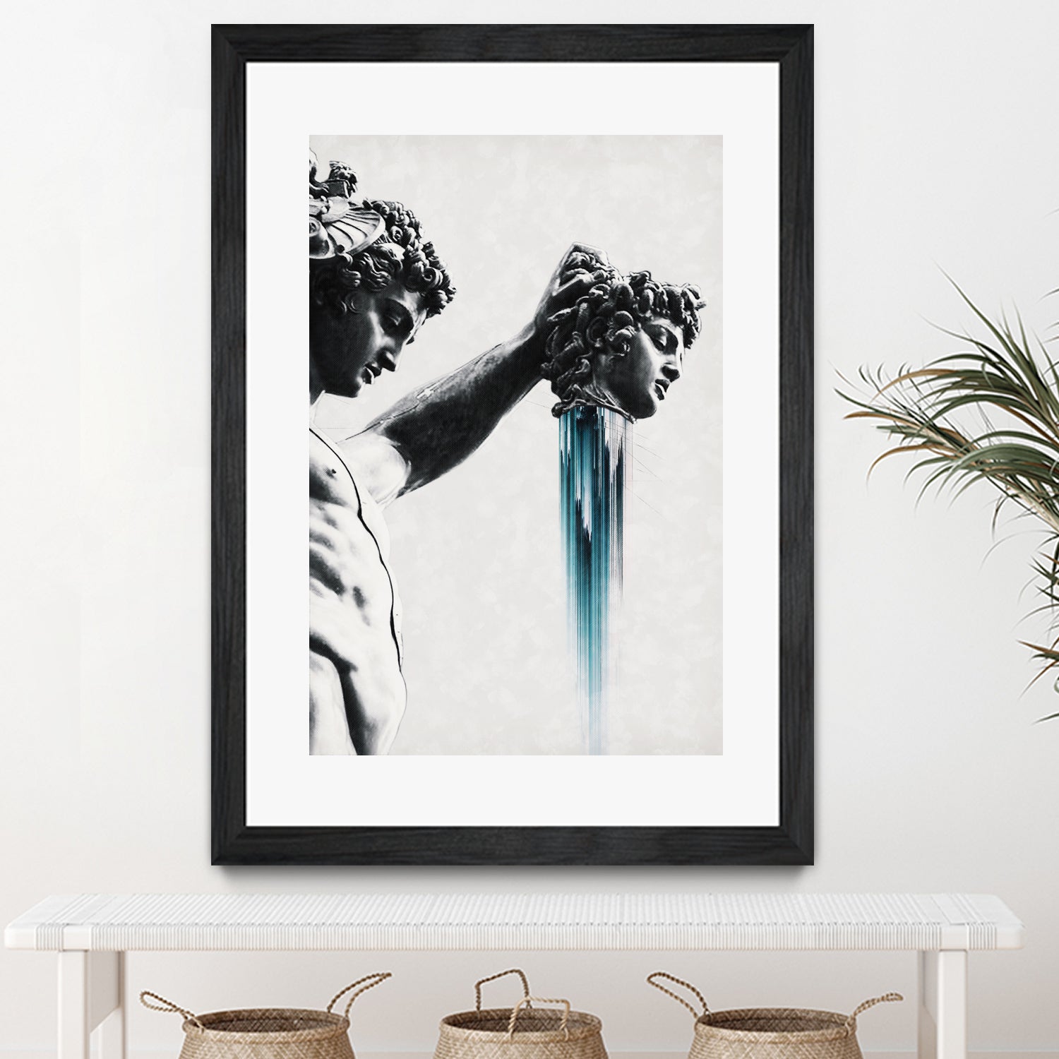Perseus and Medusa by Menelaos Trompoukis on GIANT ART - gray digital painting