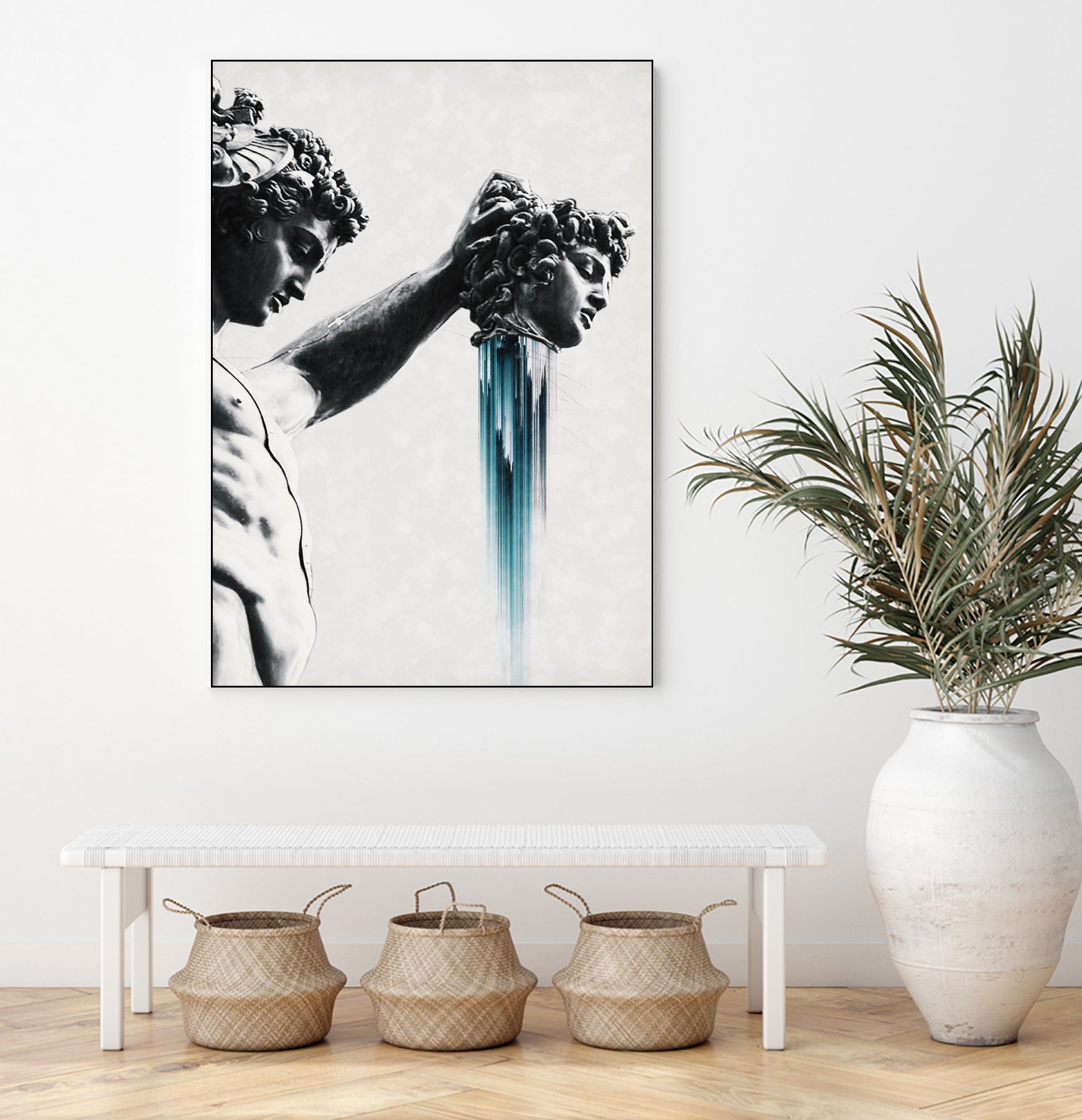 Perseus and Medusa by Menelaos Trompoukis on GIANT ART - gray digital painting
