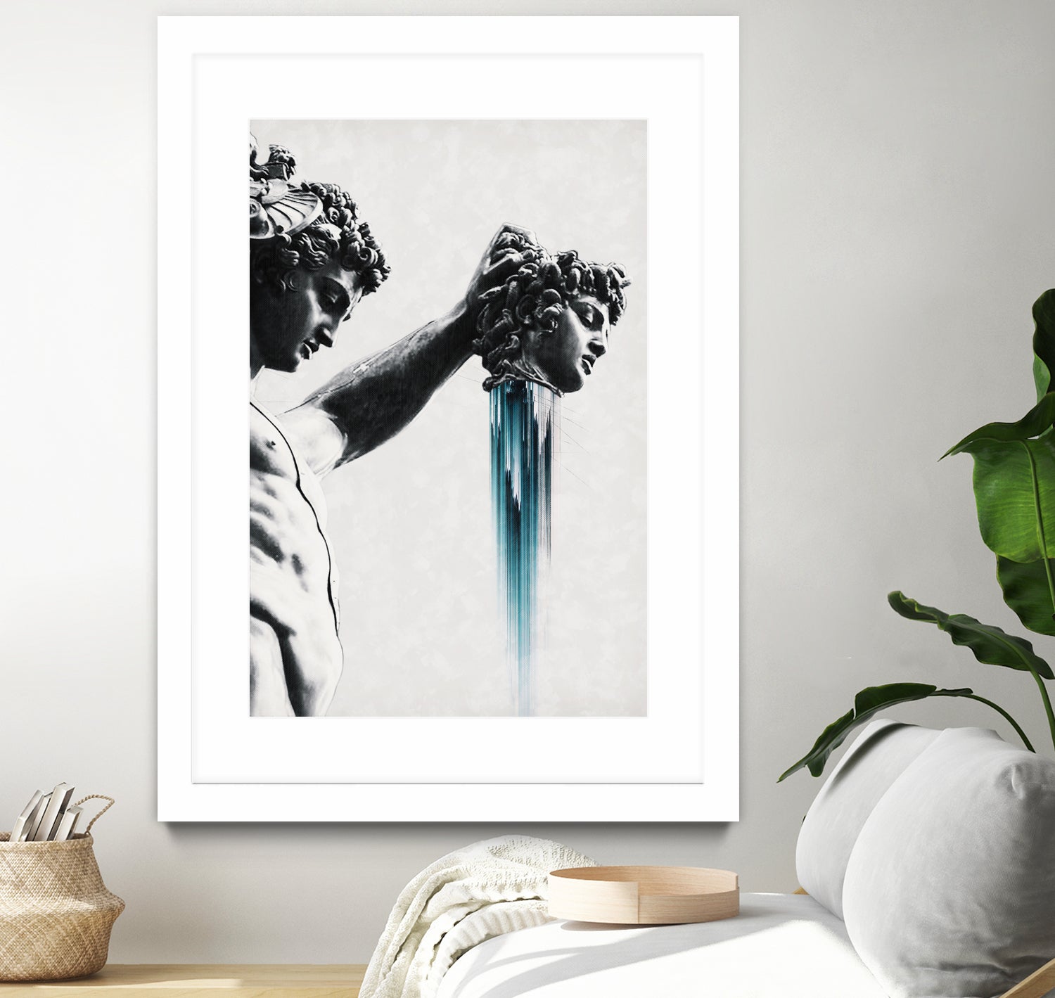 Perseus and Medusa by Menelaos Trompoukis on GIANT ART - gray digital painting