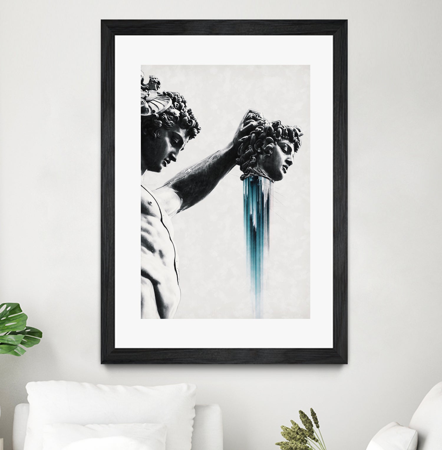 Perseus and Medusa by Menelaos Trompoukis on GIANT ART - gray digital painting