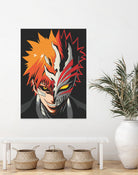 ICHIGO HOLLOW MASK Bleach by Muhamat Azmi Muna on GIANT ART - white character design