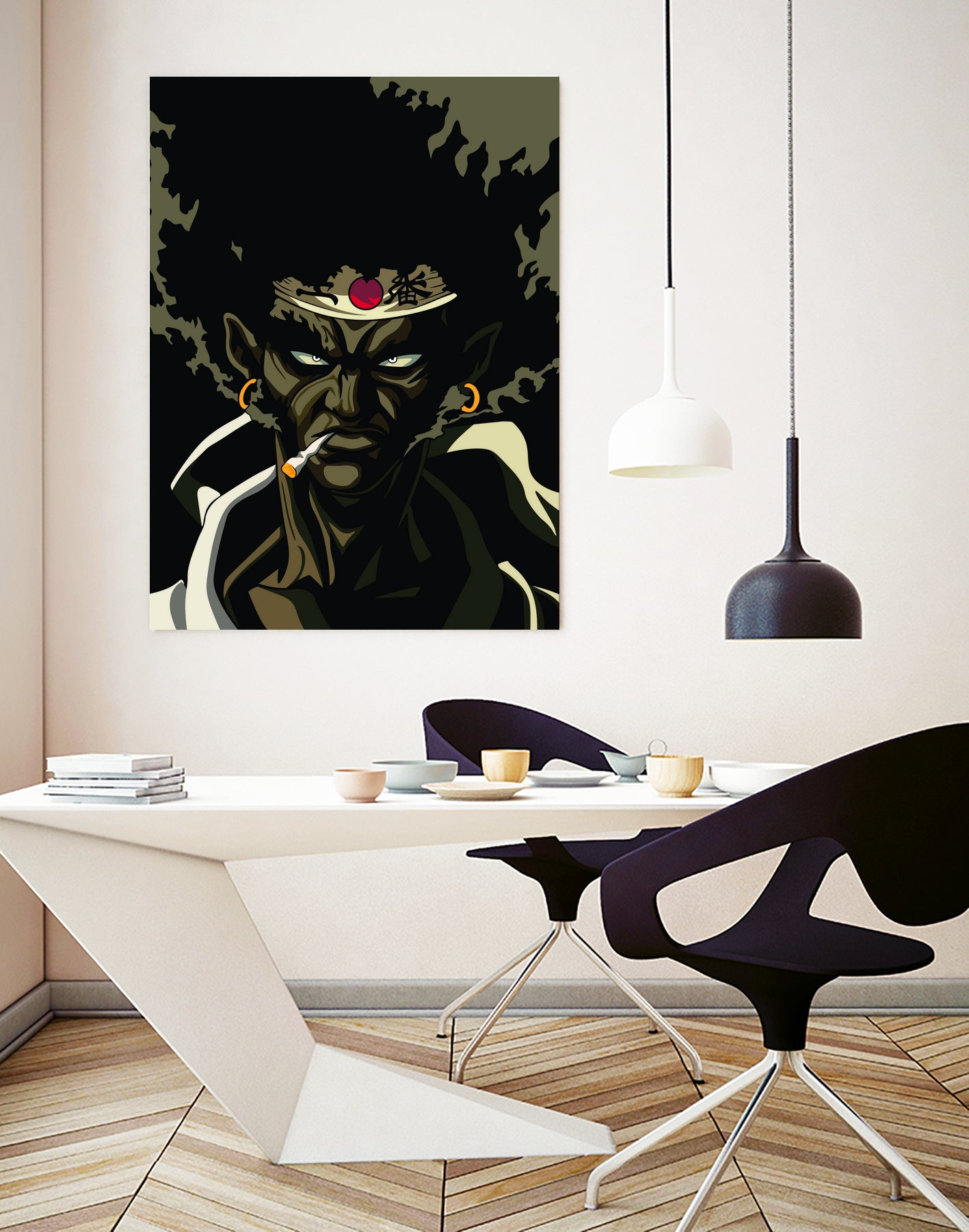 AFRO SAMURAI by Muhamat Azmi Muna on GIANT ART - white character design