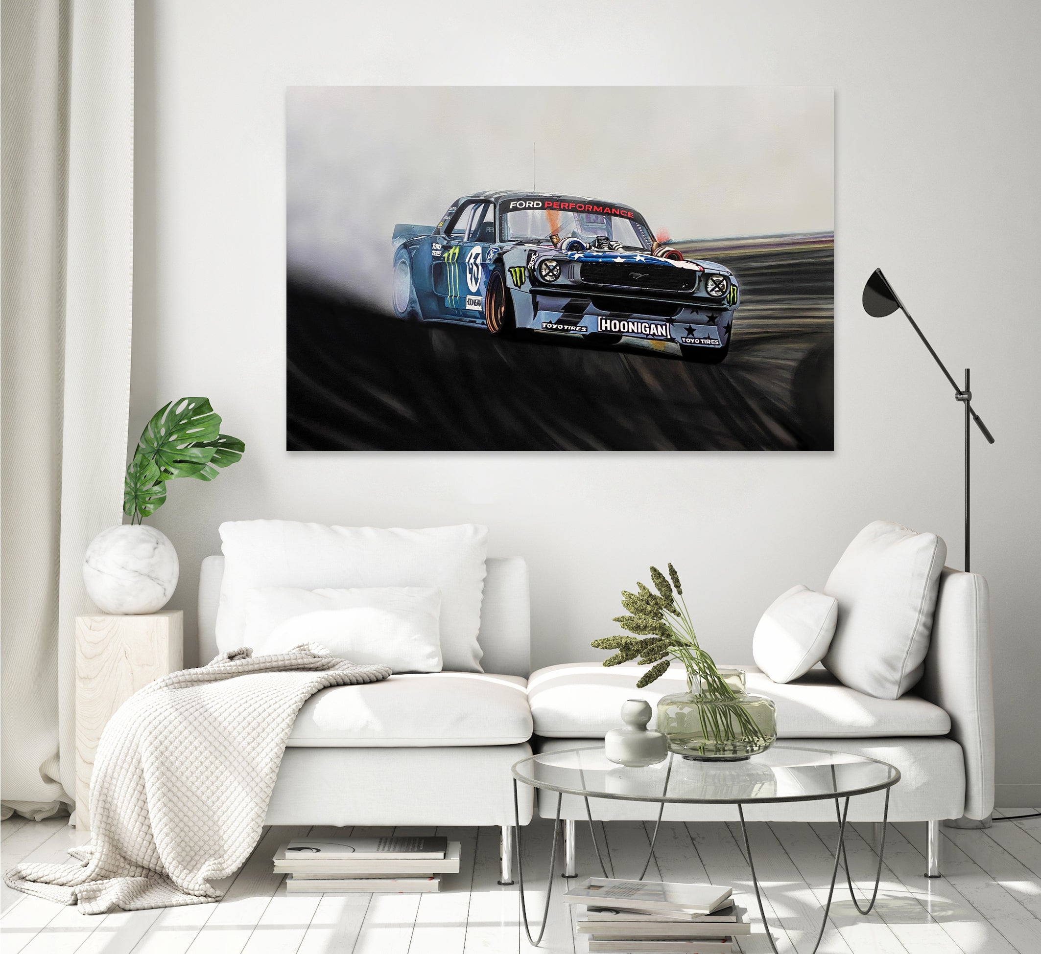 Hoonicorn Drift Car II by João Bello on GIANT ART - blue mixed media