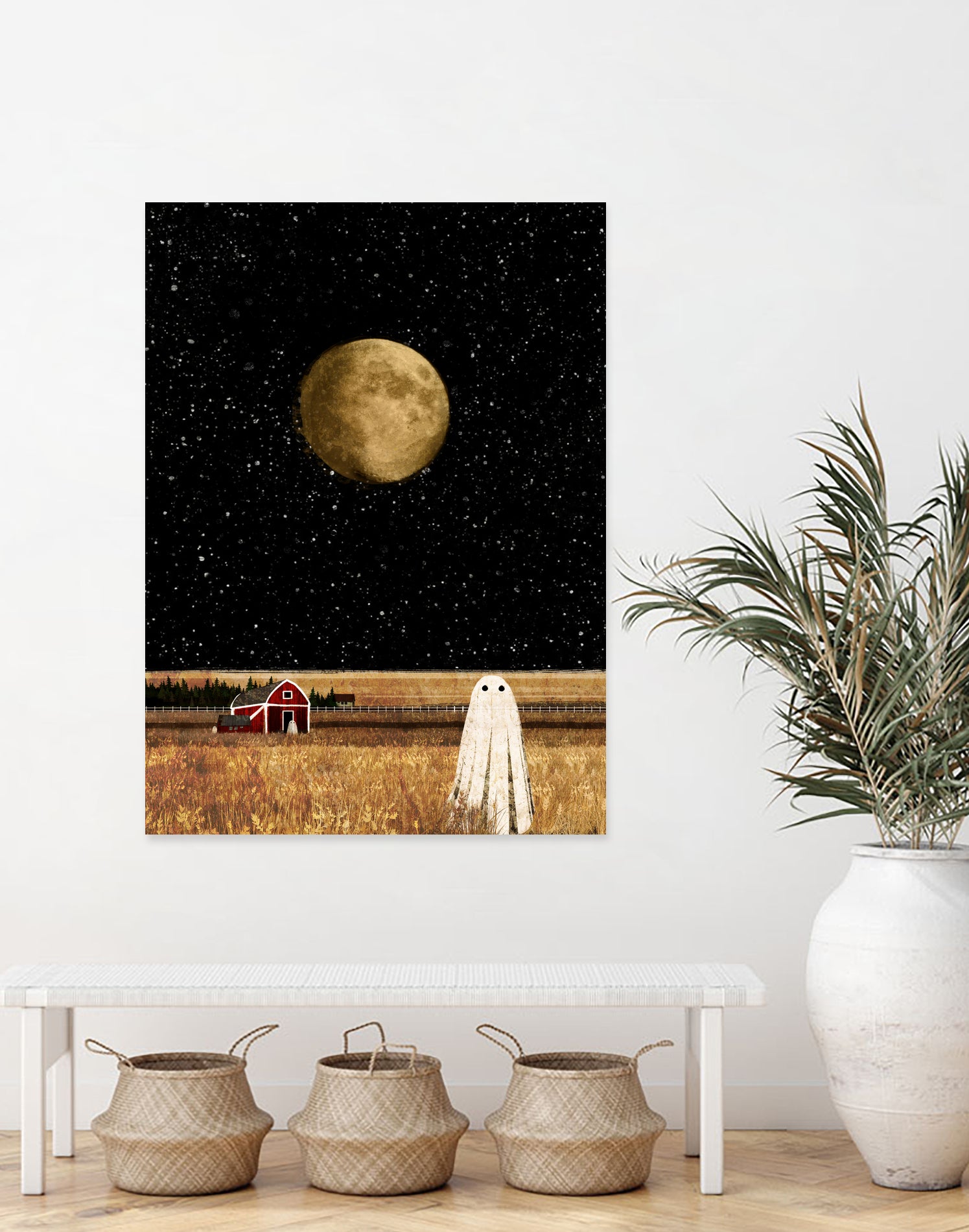 harvest moon by Katherine Blower on GIANT ART - black digital painting