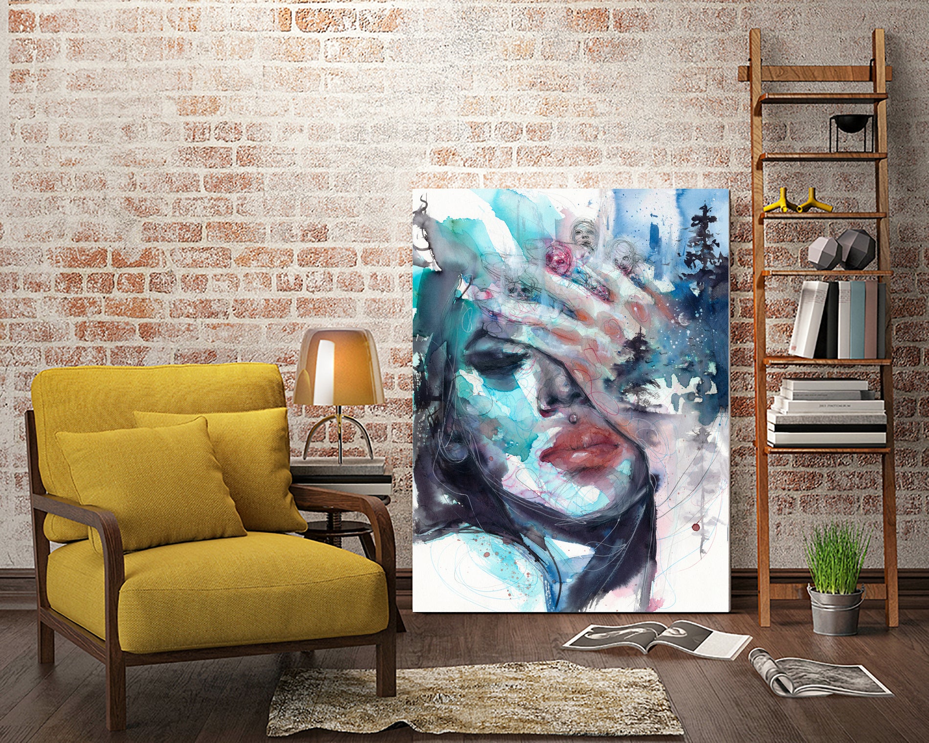 Fade away by Doriana Popa on GIANT ART - blue digital painting