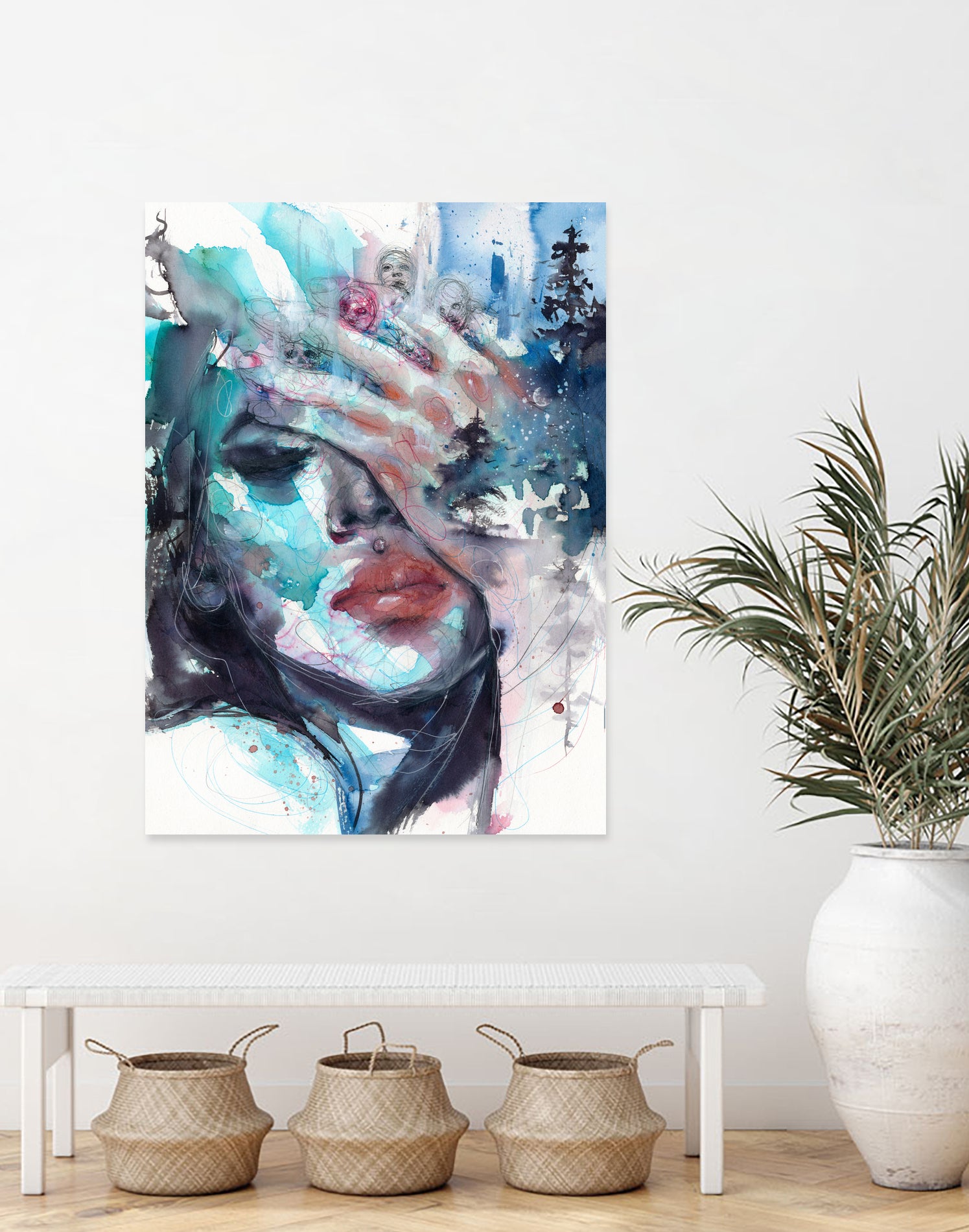 Fade away by Doriana Popa on GIANT ART - blue digital painting
