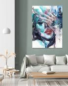 Fade away by Doriana Popa on GIANT ART - blue digital painting