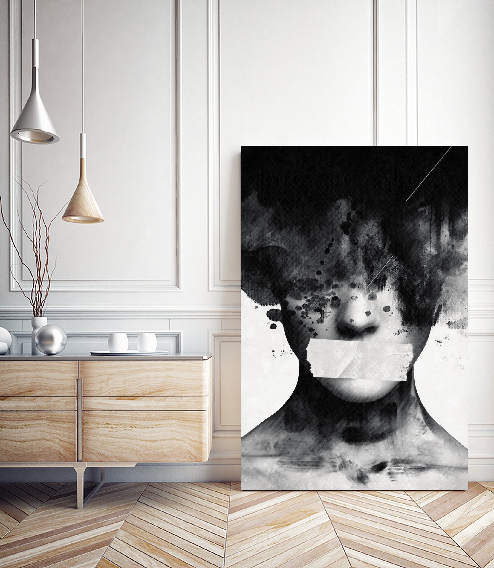 Freedom of speech by Menelaos Trompoukis on GIANT ART - gray digital painting