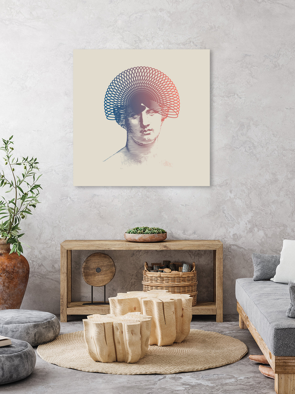 Stay Safe by Aimer Heinz on GIANT ART - blue vector illustration