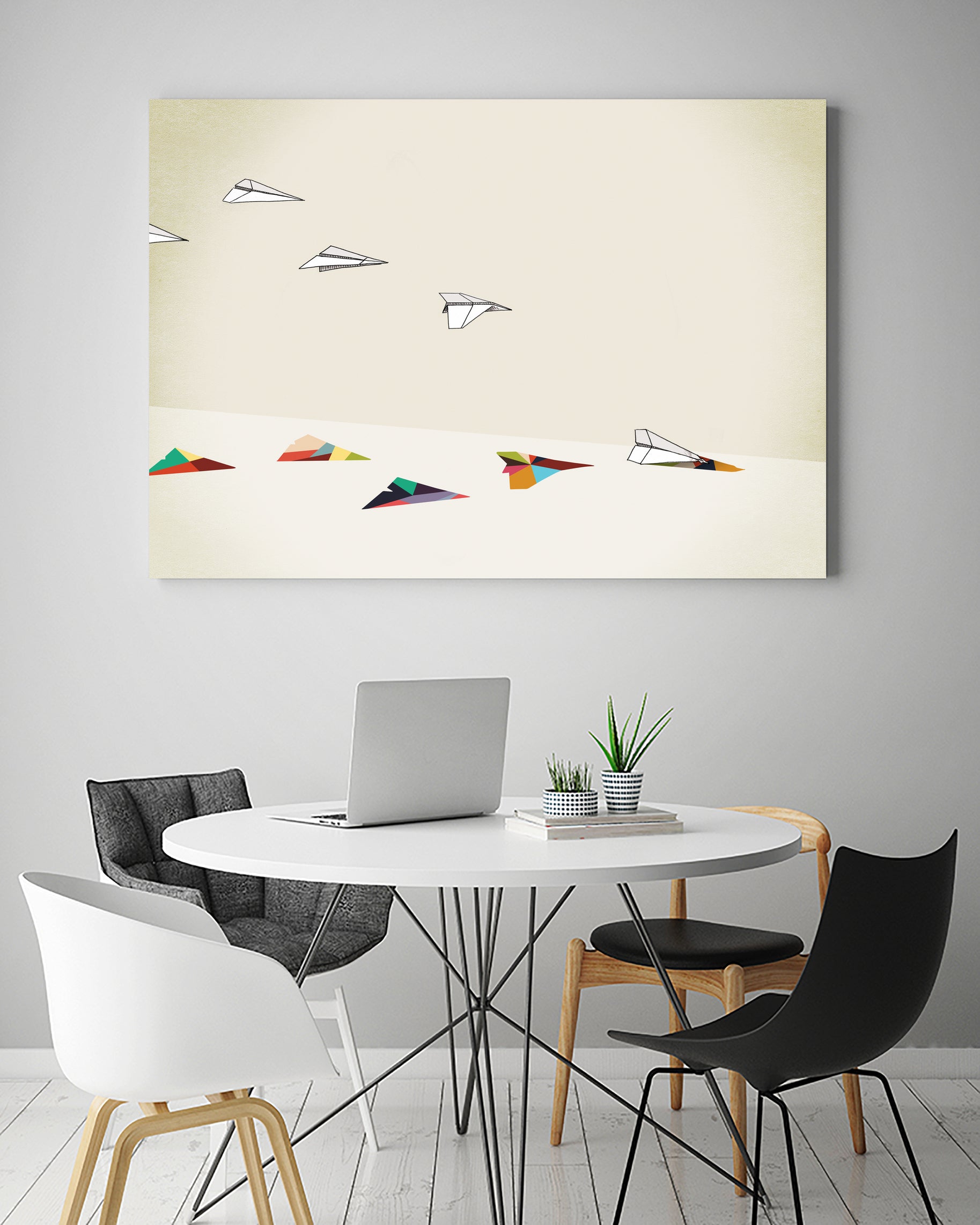 Walking Shadow, Paper Planes by Jason Ratliff on GIANT ART - white photo illustration