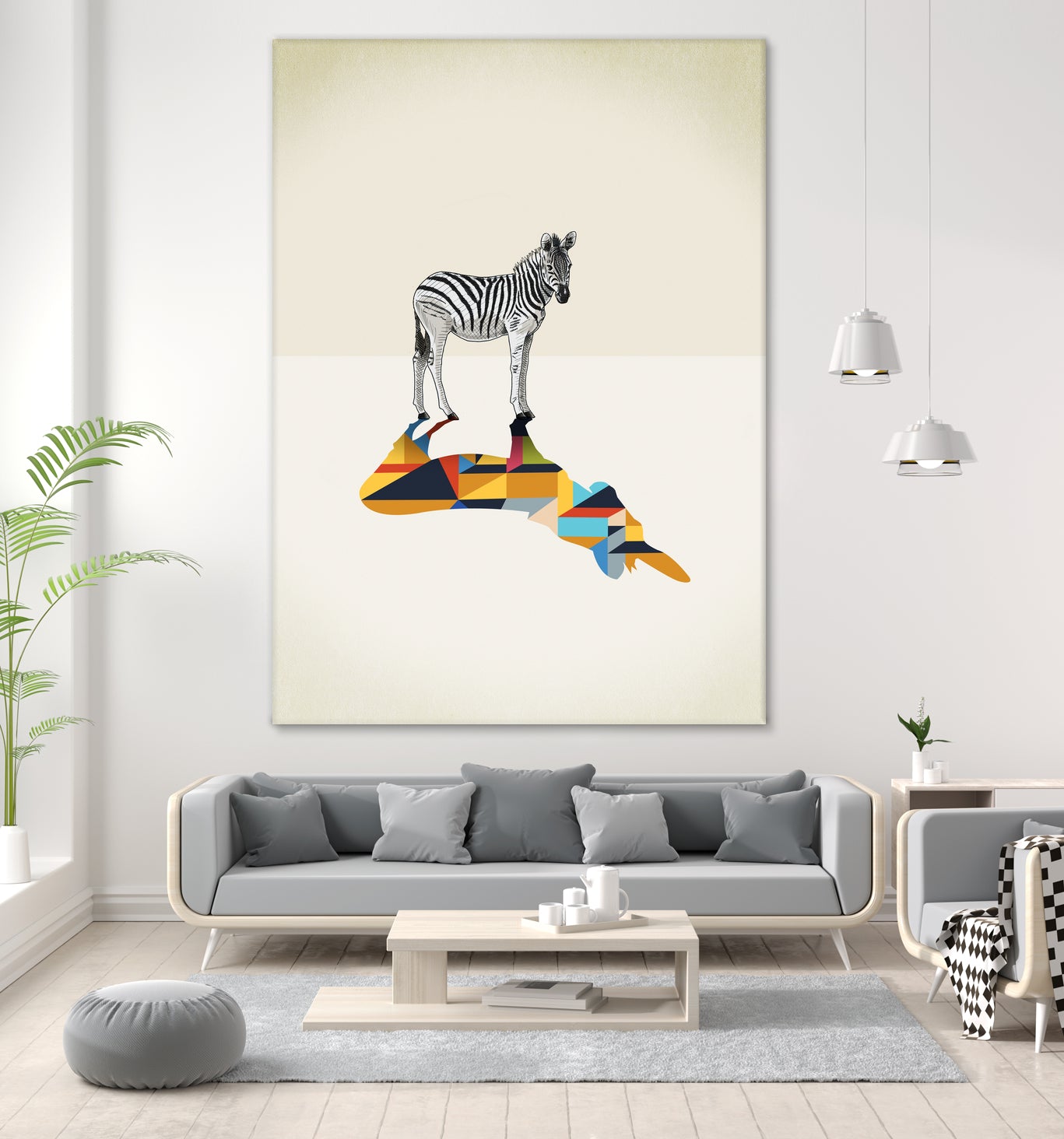 Walking Shadow, Zebra by Jason Ratliff on GIANT ART - photo illustration