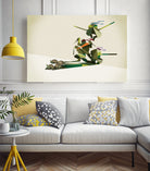 Walking Shadow, Turtles by Jason Ratliff on GIANT ART - green digital drawing