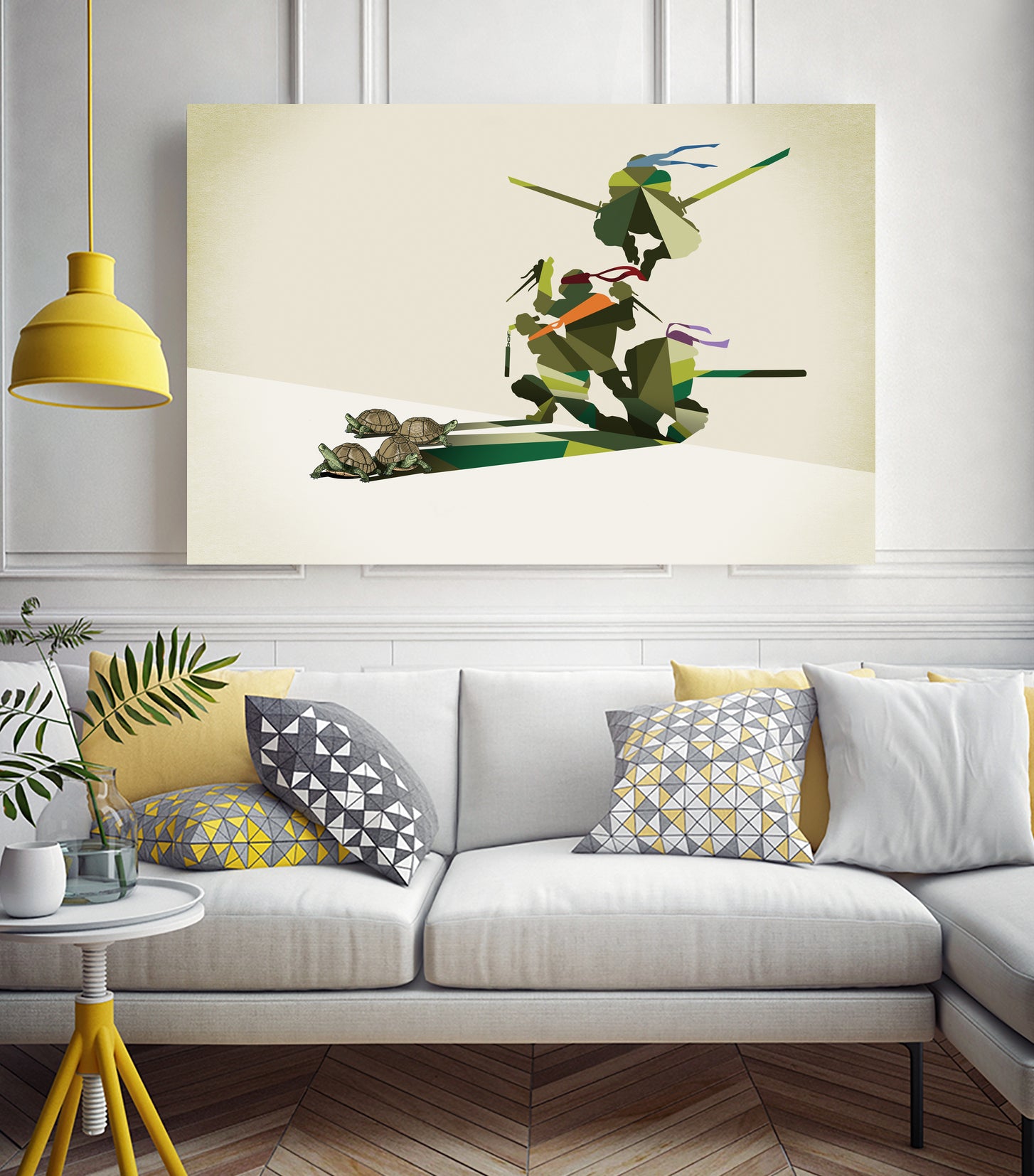 Walking Shadow, Turtles by Jason Ratliff on GIANT ART - green digital drawing
