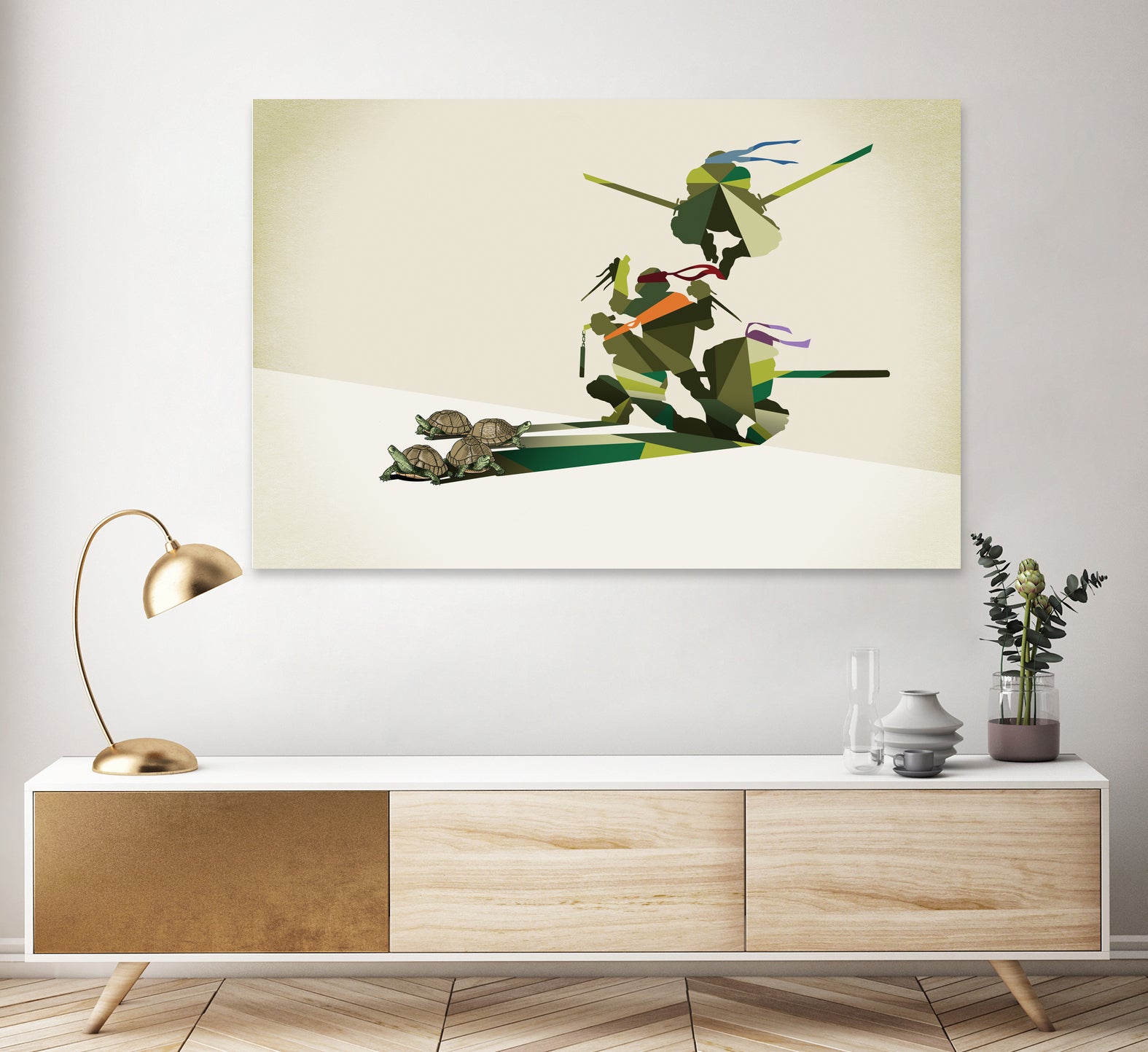 Walking Shadow, Turtles by Jason Ratliff on GIANT ART - green digital drawing