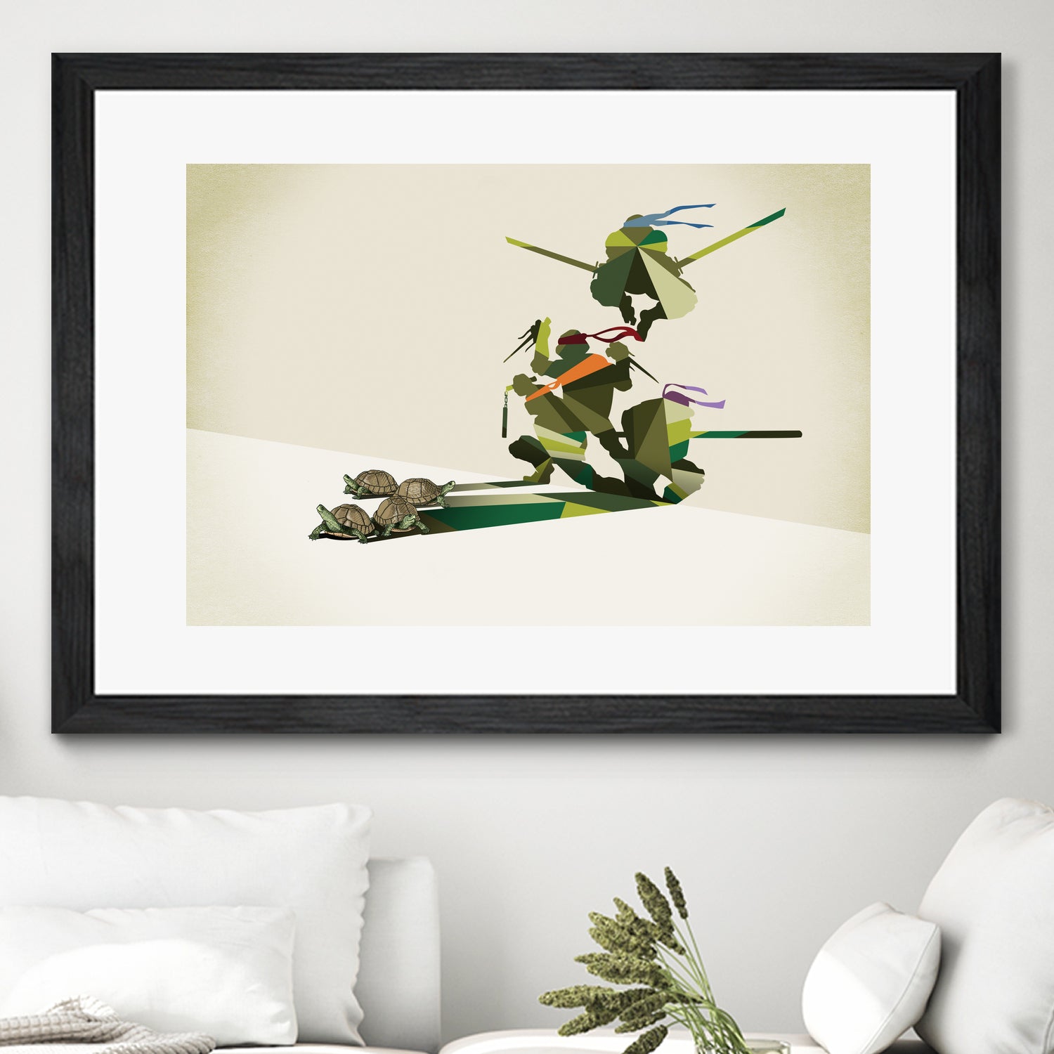 Walking Shadow, Turtles by Jason Ratliff on GIANT ART - green digital drawing