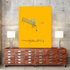 Float - With the pigeons by Jason Ratliff on GIANT ART - yellow digital painting