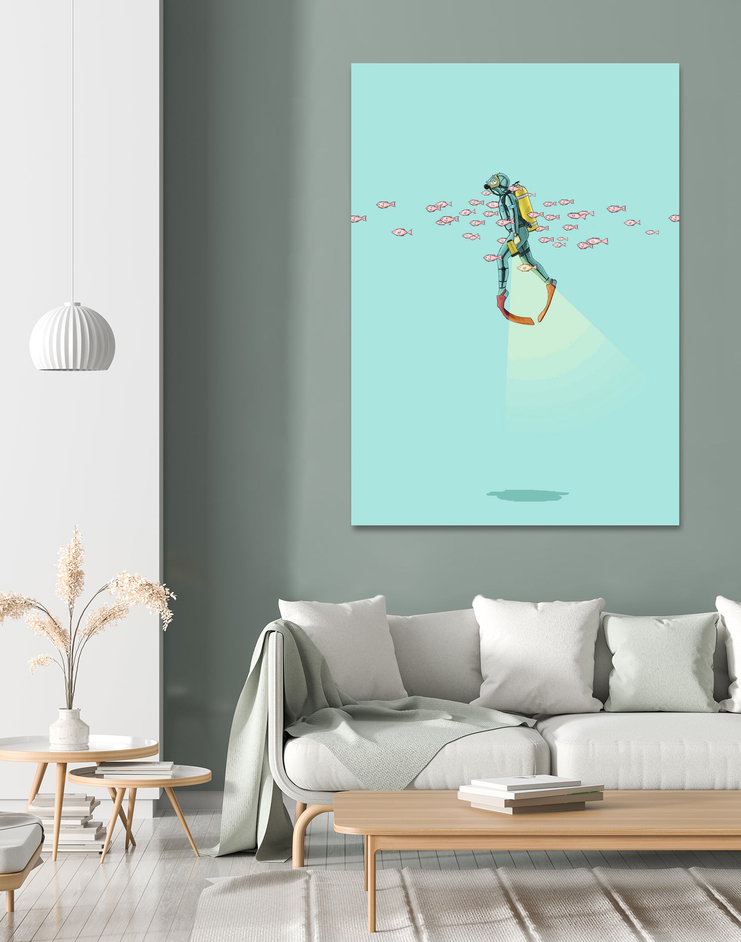 Float - Under the sea by Jason Ratliff on GIANT ART - blue digital painting