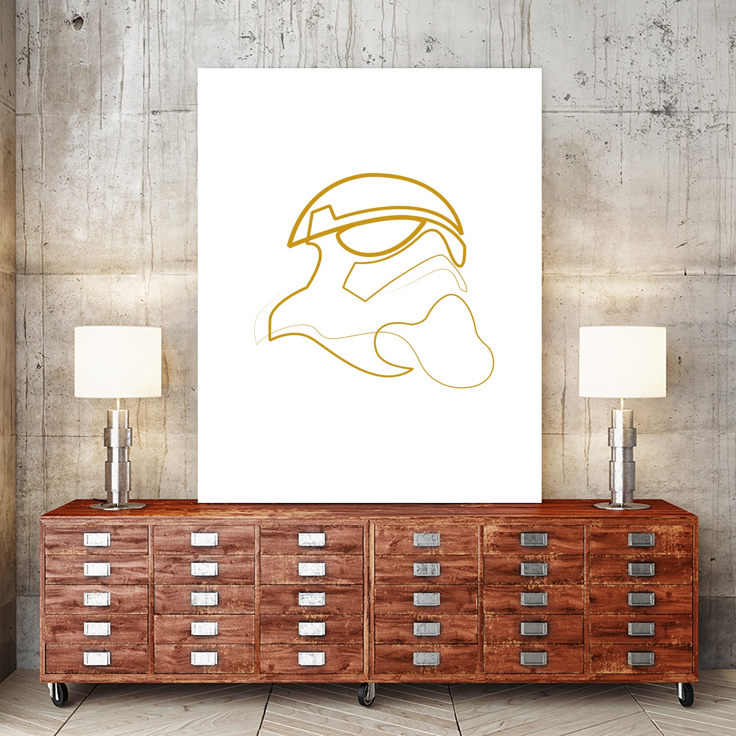 Gold trooper 1-01 by Christophe Louis on GIANT ART - yellow digital drawing