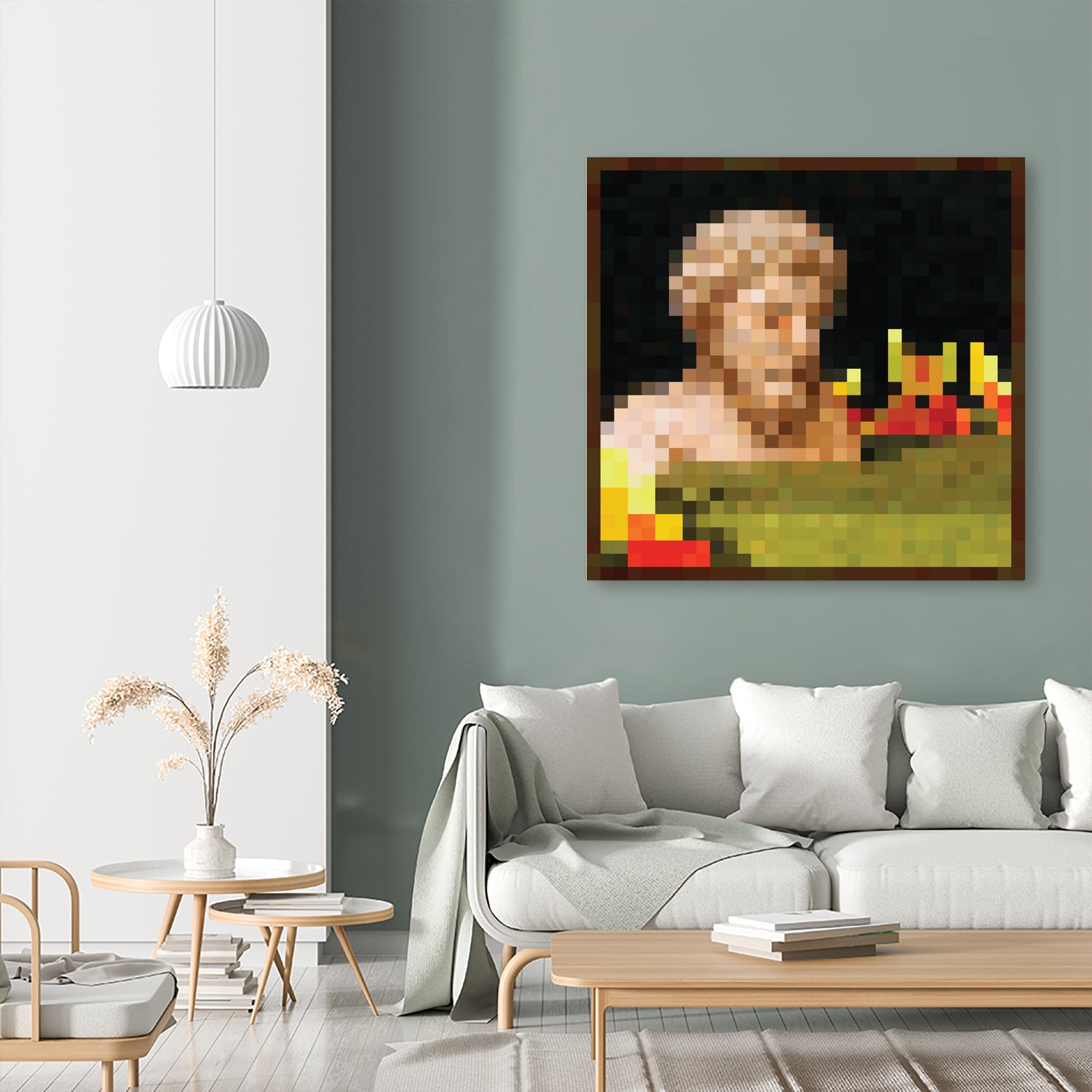 Minecraft Painting Bust by Javier Arrarte on GIANT ART - black digital painting