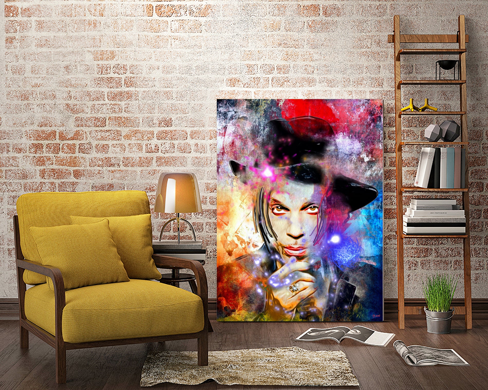 Prince Painted by Daniel Janda on GIANT ART - gray digital painting