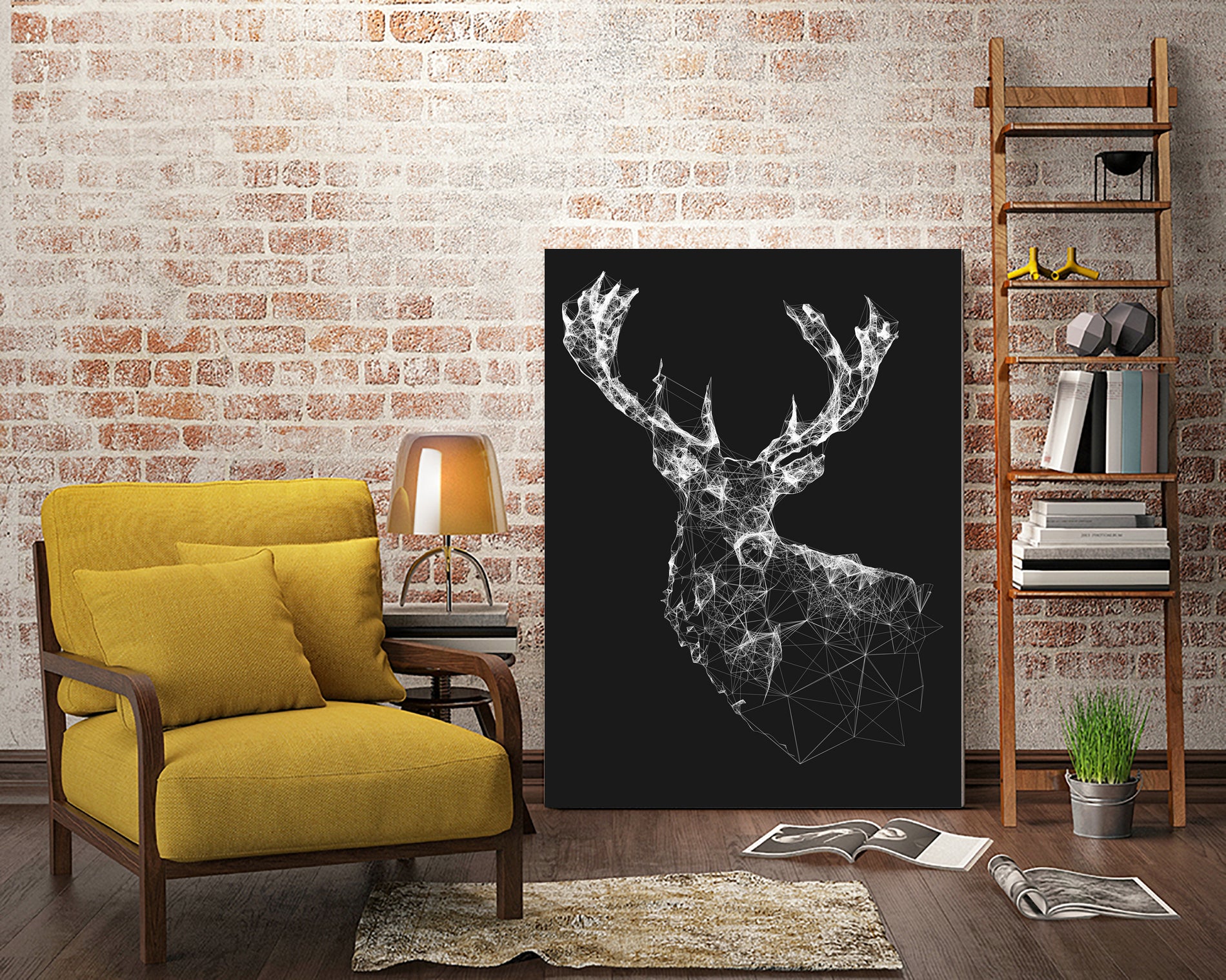 Deer Reader by Jordan Rogers on GIANT ART - vector illustration