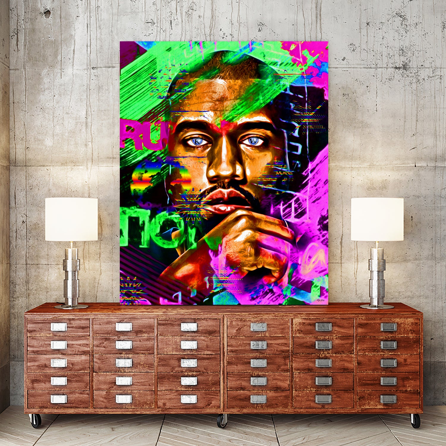 KW Painted by Daniel Janda on GIANT ART - gray digital painting