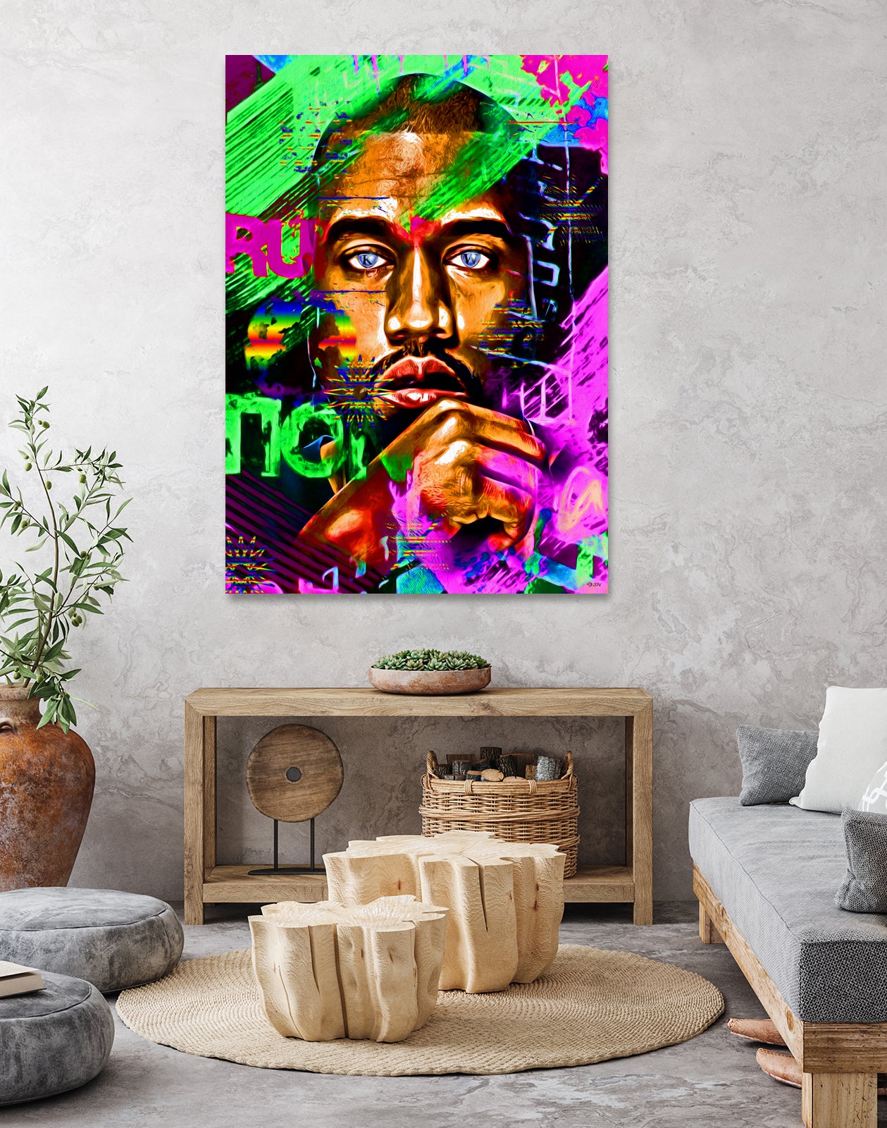 KW Painted by Daniel Janda on GIANT ART - gray digital painting