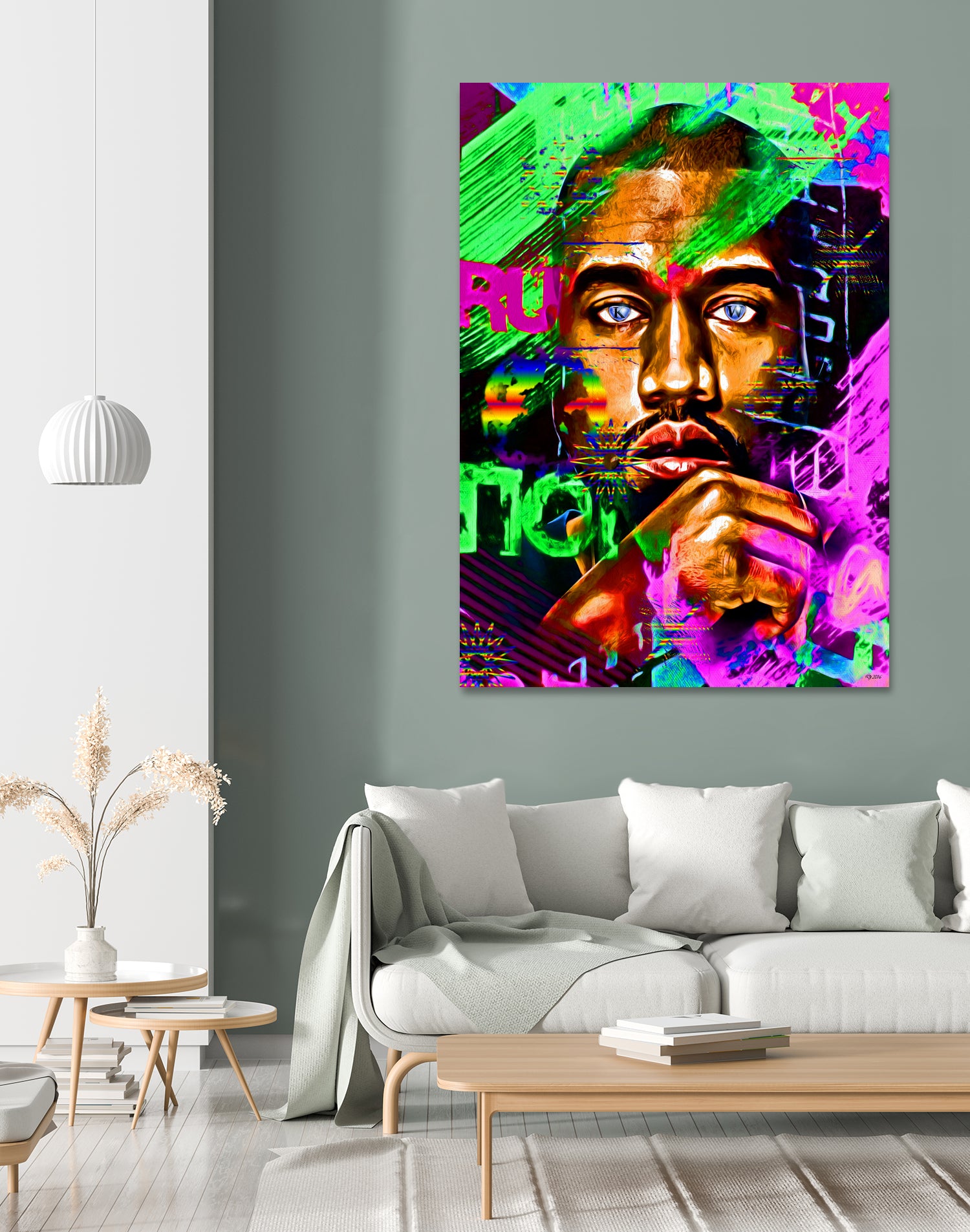 KW Painted by Daniel Janda on GIANT ART - gray digital painting