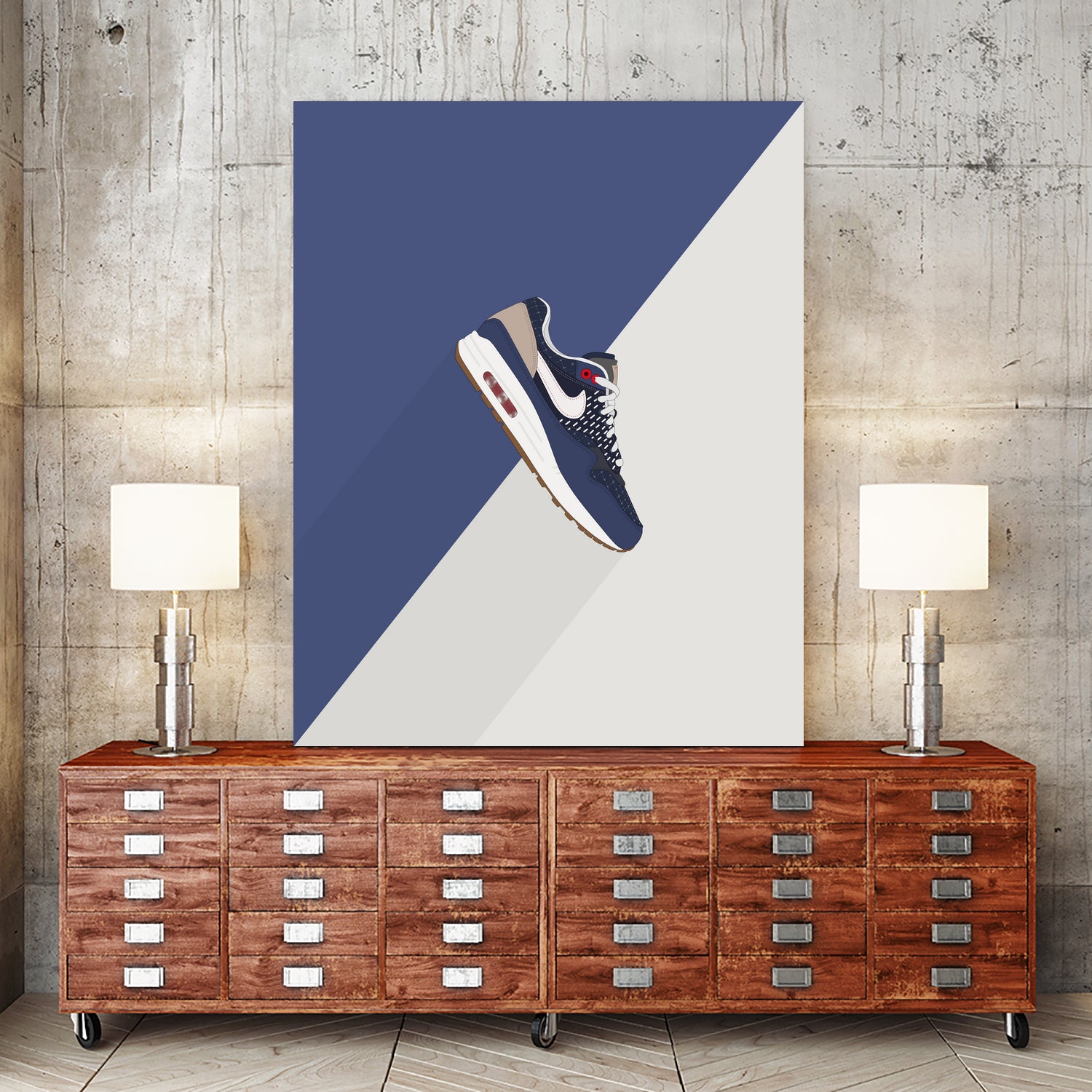 Airmax1 - blue void by Yanuar Ahmat on GIANT ART - white digital drawing