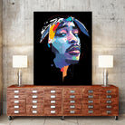 tupac by Deni Rahayu on GIANT ART - white digital drawing