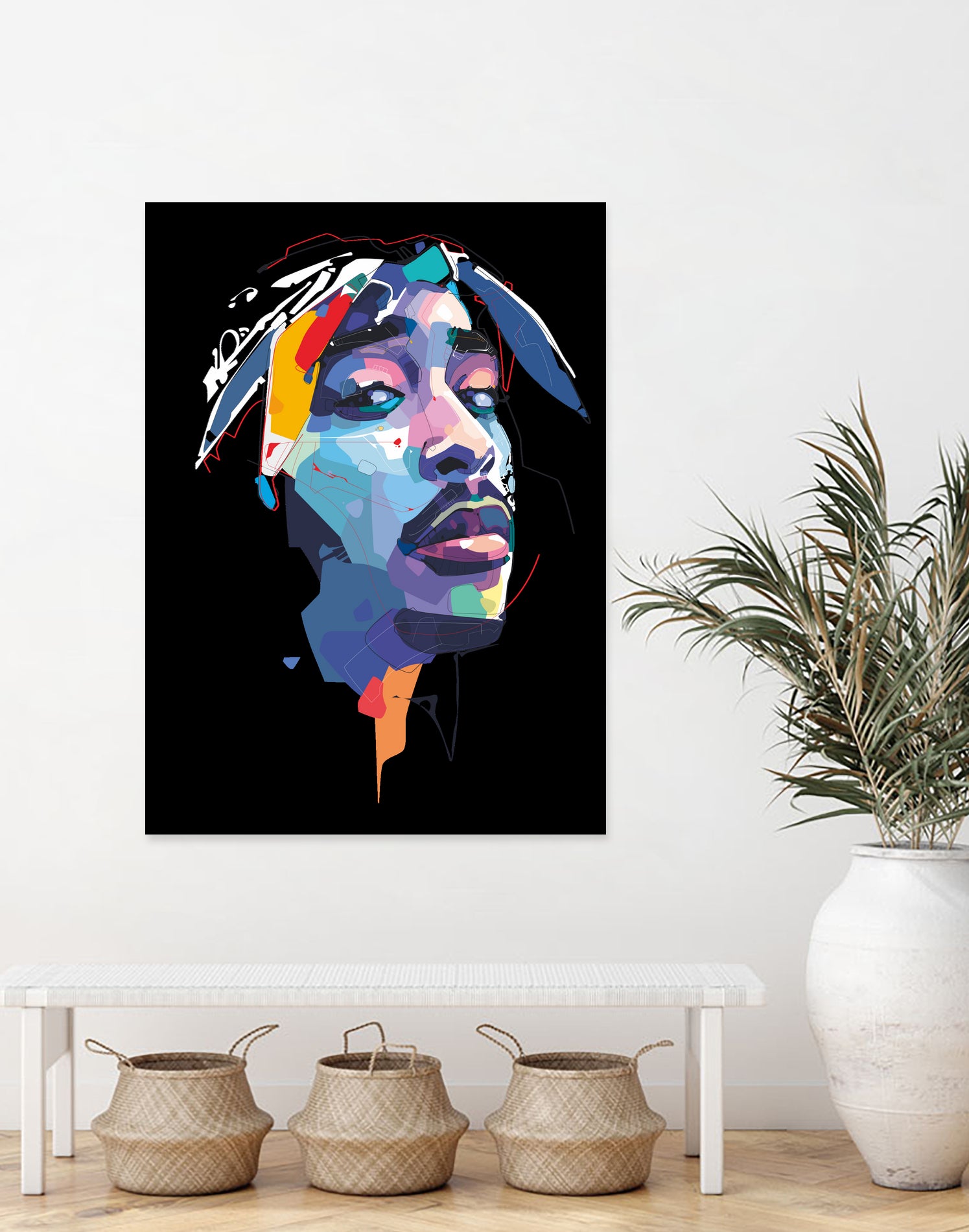 tupac by Deni Rahayu on GIANT ART - white digital drawing