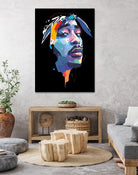 tupac by Deni Rahayu on GIANT ART - white digital drawing