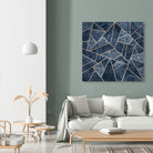 Doft Dark Blue Stone by Elisabeth Fredriksson on GIANT ART - blue digital painting