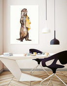 Otter by Laura Graves on GIANT ART - yellow digital painting